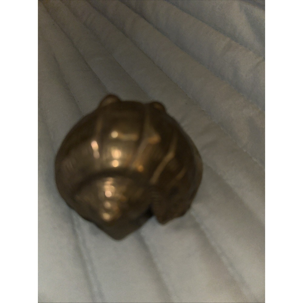 VTG Solid Brass Seashell/Paperweight - Picture 2 of 4